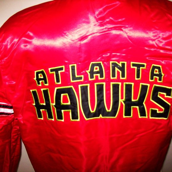 ATLANTA HAWKS Starter REVERSIBLE Jacket RED/BLACK - Picture 8 of 11